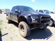 2017 FORD F-150 TRUCK,  RAPTOR PACKAGE, V6 GAS, AUTOMATIC, PS, AC S# 64HFA0