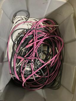 PATCH CABLES & MISC CABLES / WIRES IN BIN
