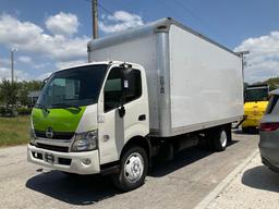 2017 HINO 740 BOX TRUCK, DIESEL , APPROX GVWR 17,950 LBS, BOX BODY APPROX 18FT, ETRACKS, BACK UP ...