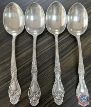 (4) sterling silver spoons