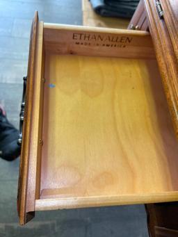 Ethan Allen Two Piece Secretary Hutch