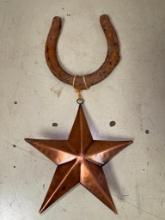 Horseshoe w/Copper Star