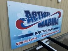 44 inch x 92 inch Action Marina Sign