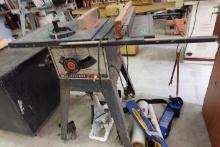 BLACK AND DECKER 10 INCH TABLE SAW ON STAND