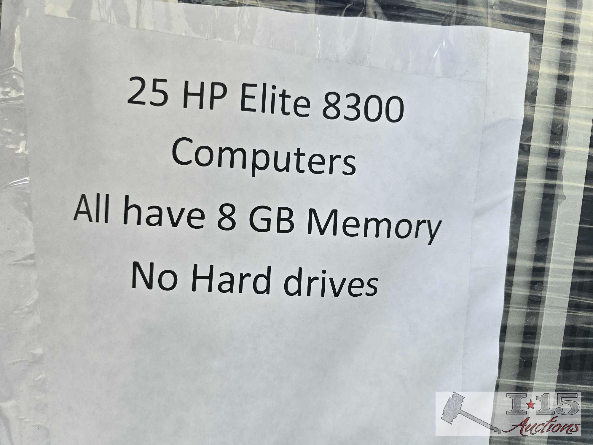 (25) HP Elite 8300 Computers