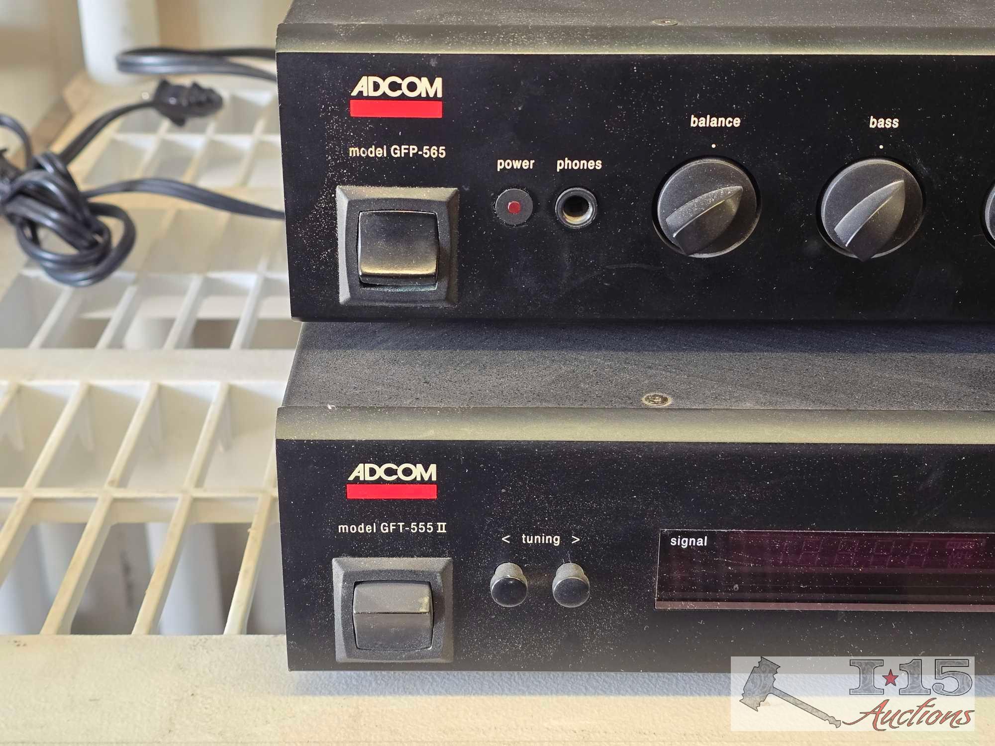 Adcom GFP-585 Preamplifer & GFT-555 II Amplifier