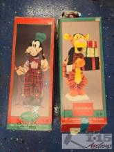 2 Christmas Disney Figurines