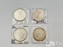 (4) 1878-1899 Morgan Silver Dollars