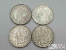 (4) 1878-1891 Morgan Silver Dollars