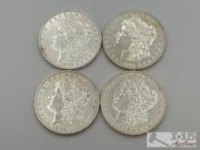 (4) 1879-1900 Morgan Silver Dollars