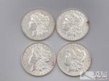 (4) 1880-1897 Morgan Silver Dollars