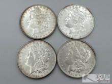 (4) 1879-1900 Morgan Silver Dollars