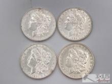 (4) 1884-1898 Morgan Silver Dollars