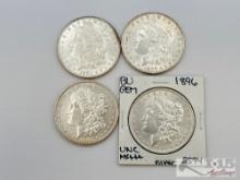 (4) 1880-1896 Morgan Silver Dollar