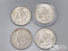 (4) 1880-1990 Morgan Silver Dollars