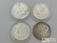 (4) 1889-1900 Morgan Silver Dollars