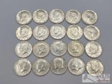 (20) 1967-1969 Kennedy Half Dollar Coins