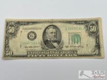1950 $50 U.S. Bank Note