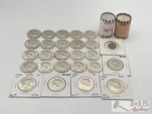 (65) 40% Silver Kennedy Half Dollar Coins