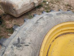 2 Goodyear 18.4R42 Tubeless Farm Implement Tires with Rims