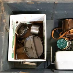 Military Crate and Mixed Gear Lot