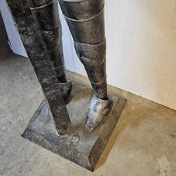 36” Metal Knight Suit of Armor Statue