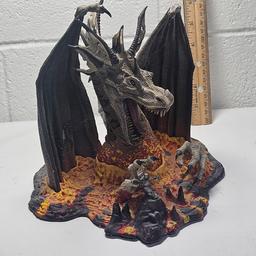 Wizard and Dragon Mythic Figurine