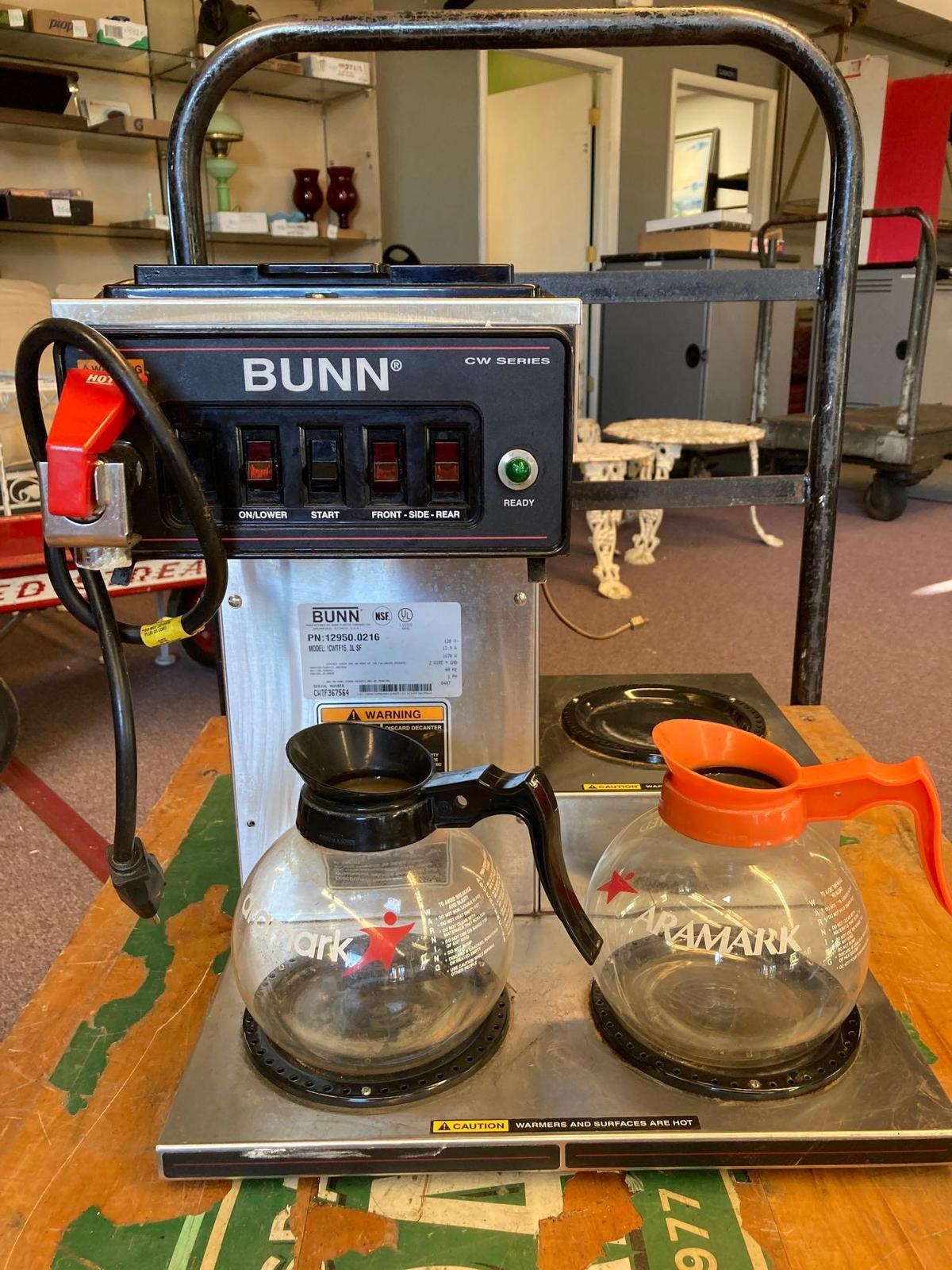 Professional Bunn coffee machine in working condition