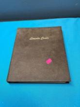 Lincoln penny album 1909 through 1974 incomplete