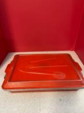 Vintage club aluminum rectangular baker with lid