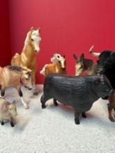 Heartland & Breyer horse cow bull moose figurines