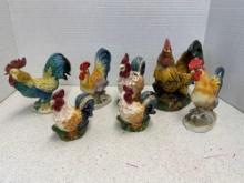 Rooster figurines