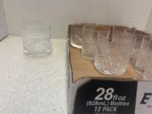 8 cut crystal old fashioneds possibly Waterford