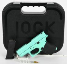 Glock 42 Tiffany Blue Semi Auto Pistol .380 ACP