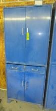 Stacking Metal Cabinet with Drawer, Has Key