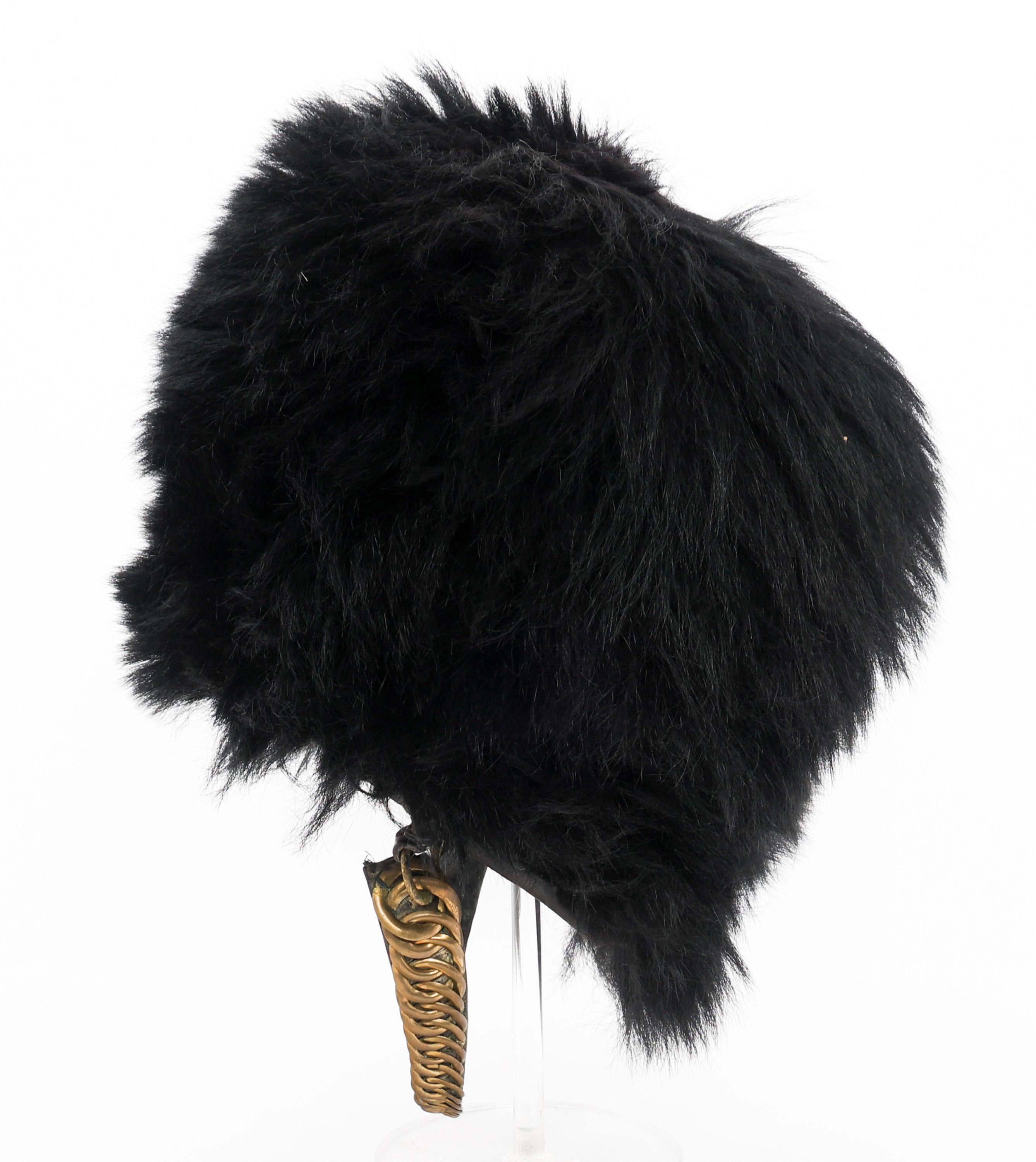 WWI - WWII BRITISH FOOT GUARDS BEARSKIN CAP