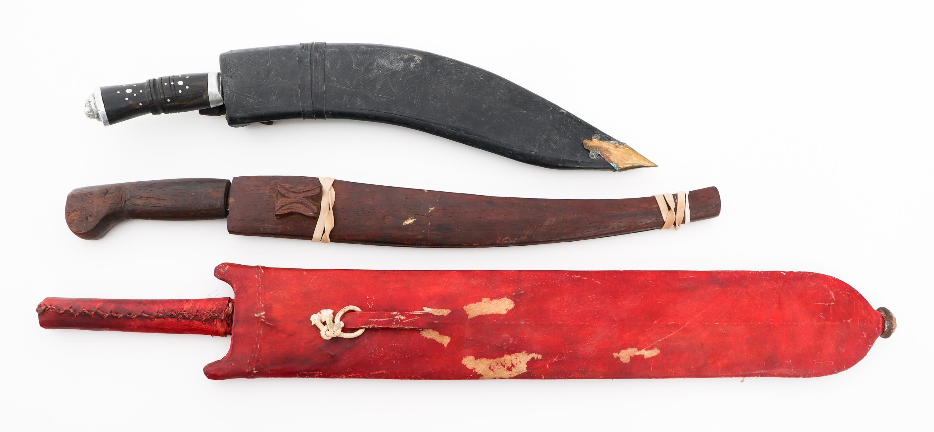 NEPALESE, AFRICAN & PHILIPPINE FIGHTING KNIVES
