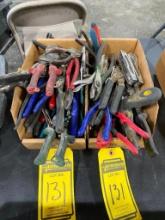 (2) Boxes of Vise-Grips, Pliers, Snips