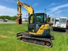 2016 Yammer Mini Excavator, Model VIO80, S/N YMRVIO80CFAJ1B380, Enclosed Cab, Backfill Blade, 22"