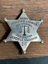 Vintage Delinquency Prevention Squad Badge
