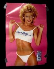 Six Pabst Blue Ribbon Light Advertising Posters ca. 1984