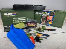 GI Joe Official Foot Locker with MAny Accessories