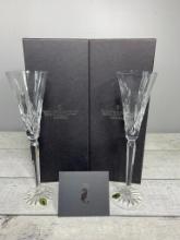 A Pair of Waterford Lismore Crystal Stemmed Glasses