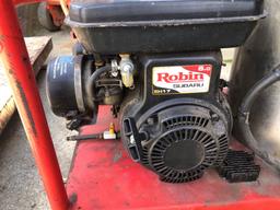 Pressure washer, hot water, Hotsy, Robin/Subaru EH-17 gas engine, Inspected, serviced, works well.