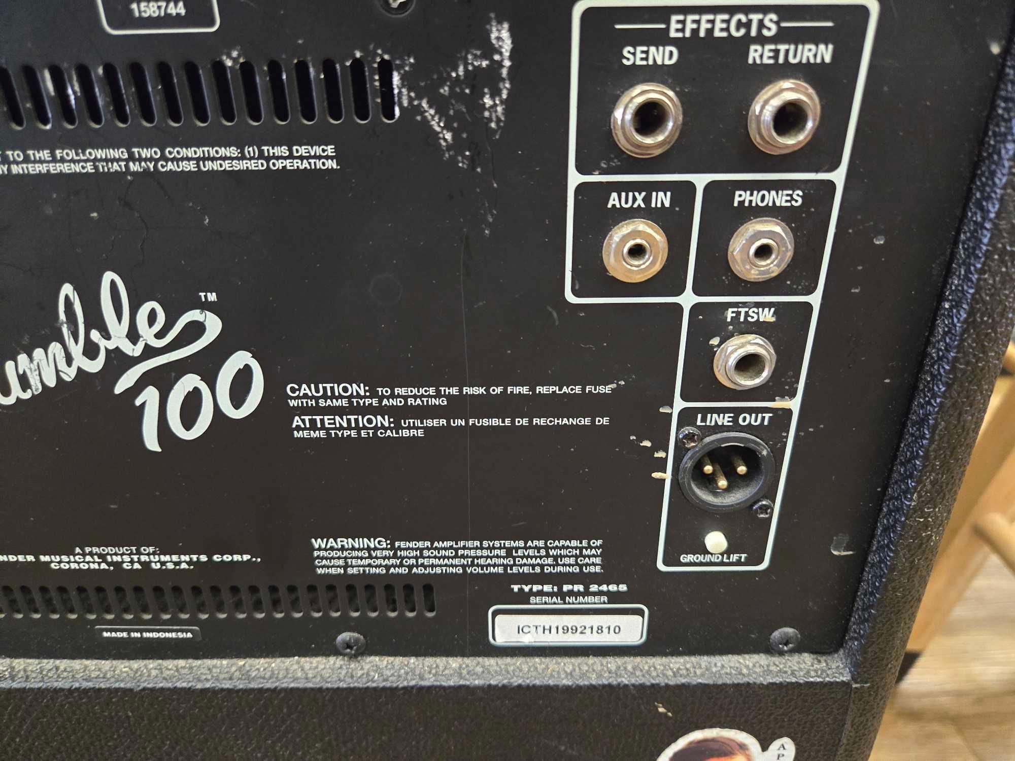 Fender Rumble 100 Bass Amplifier