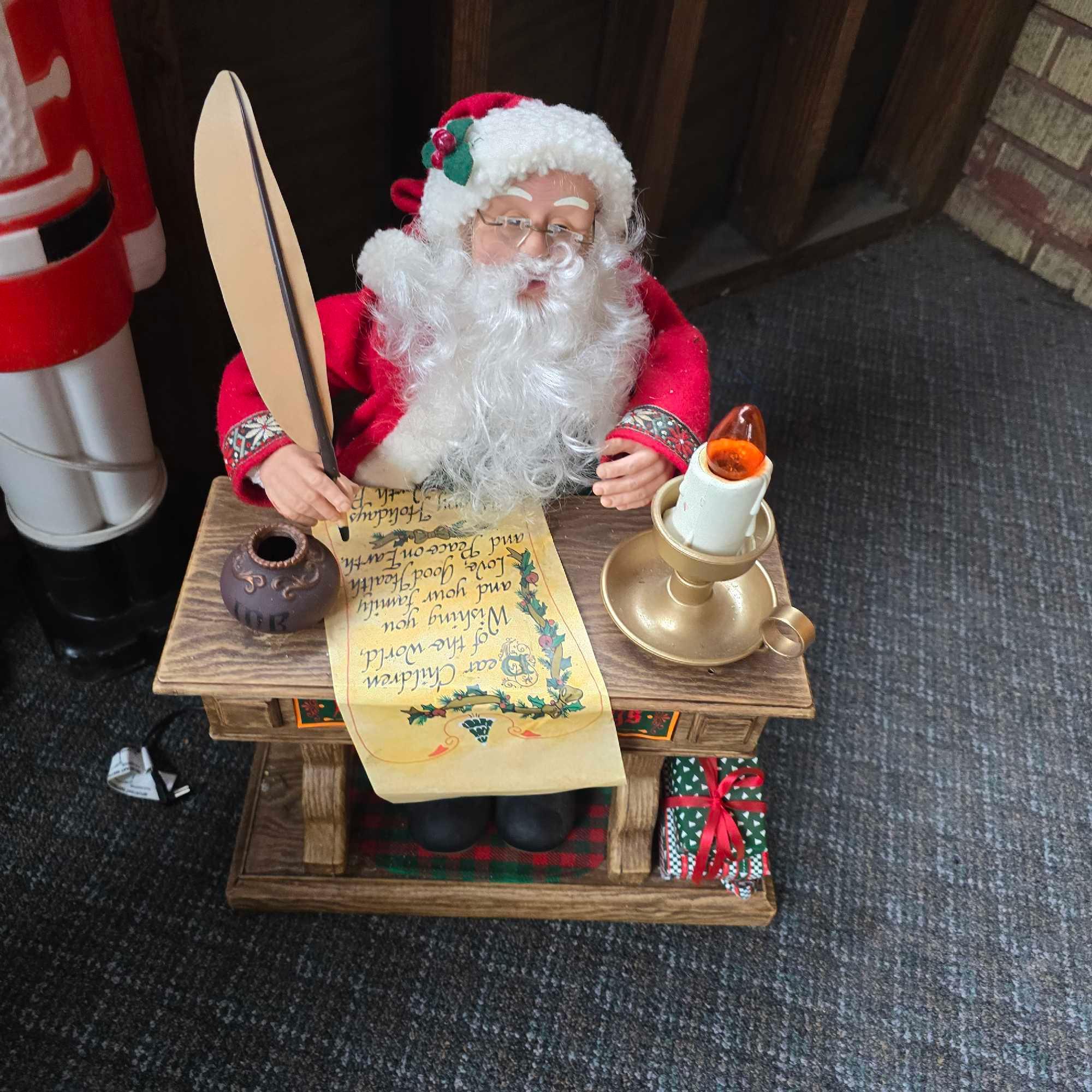 Vintage Plastic Nutcracker Lights, Santa Decorations, & Other Christmas Decor