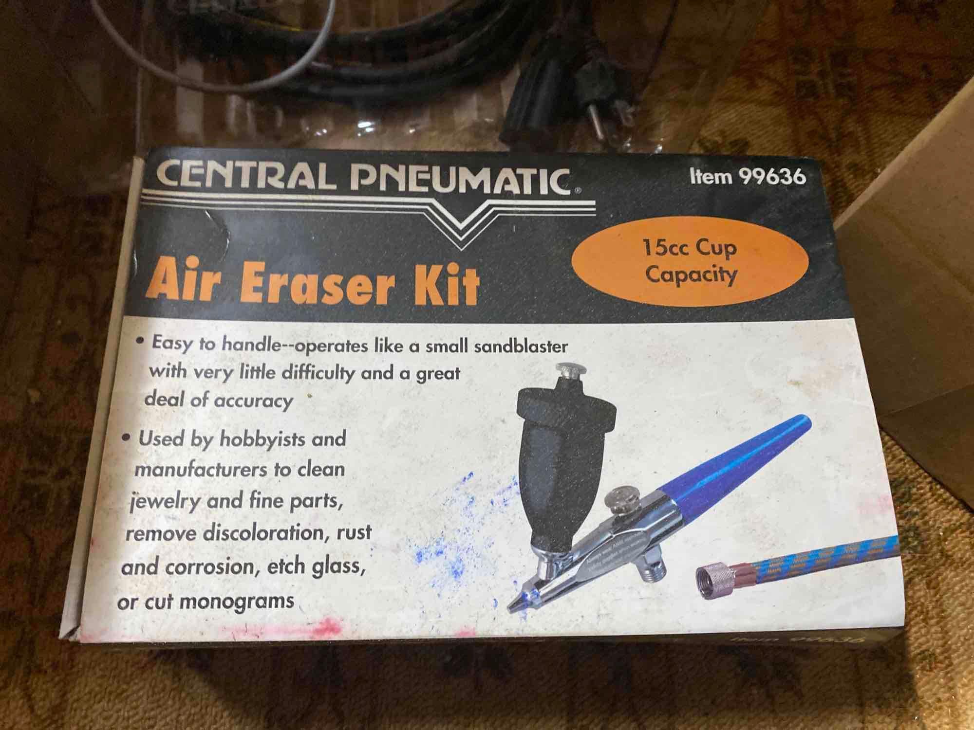 15gal full drain unit - air eraser kit - spray paint heads -