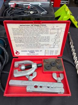 Roto Zip - timing gun - tap and die set - tools - grease gun kit