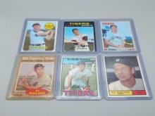 6 Al Kaline Topps Baseball Cards 1961-1971