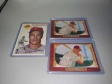 1954 & 1955 Bowman Richie Ashburn Baseball Cards